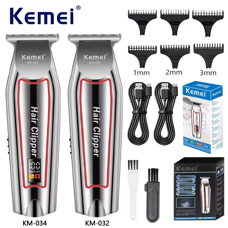 Kemei tondeuse à cheveux professionnelle tondeuse à barbe électrique pour hommes tondeuse à cheveux 