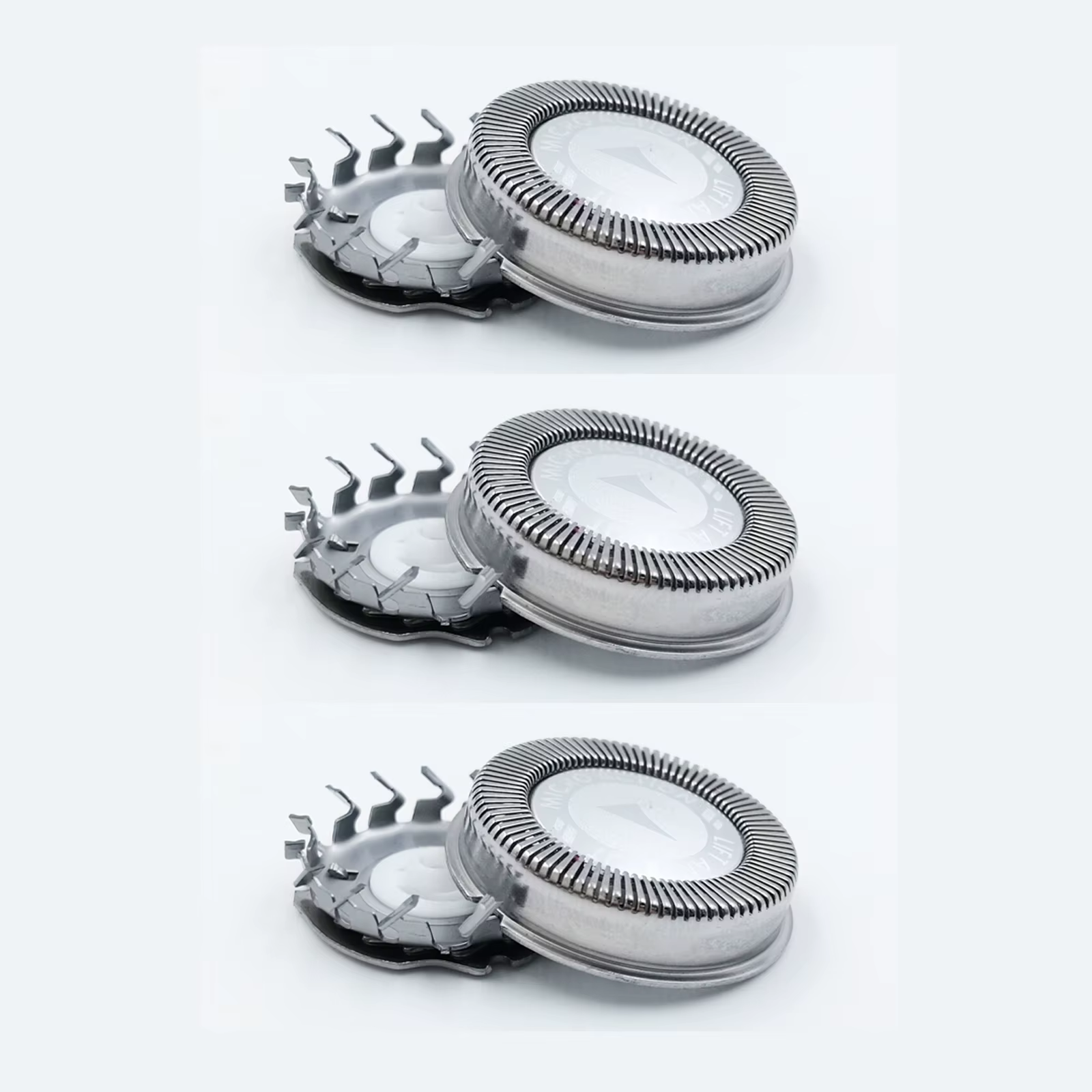 3 têtes de rasoir, lames en aluminium, adaptées au rasoir Philips philishave HQ2 20 HQ20 HQ22 HQ26 H
