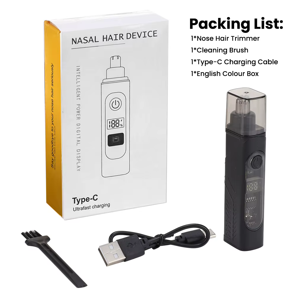 Tondeuse à poils de nez Rechargeable et épilateur Facial pour hommes, rasoir pour dégagement Nasal,