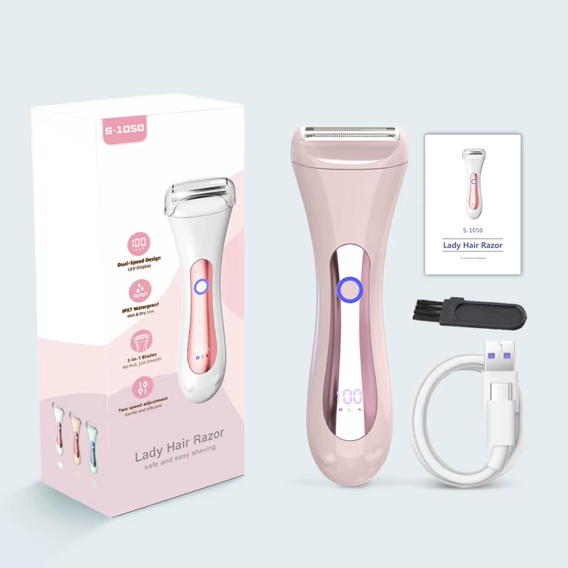 Rasoir et tondeuse électrique pour femmes, pour les jambes et le corps, étanche IPX7, épilateur port