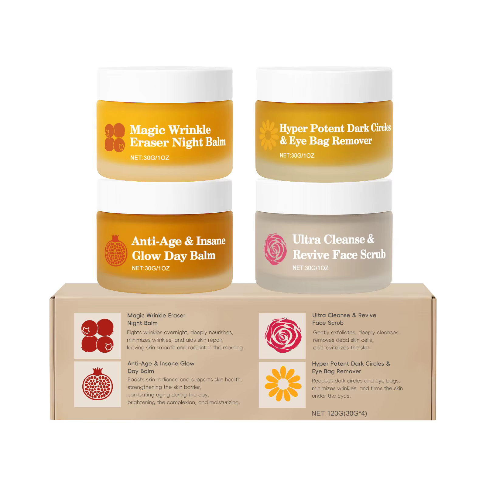 Kit de soins de la peau jour et nuit à double effet – Hydratation et hydratation, protection contre