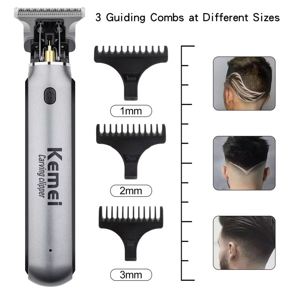 Kemei – tondeuse à cheveux puissante pour hommes, originale, sans fil, professionnelle, pour barbe,