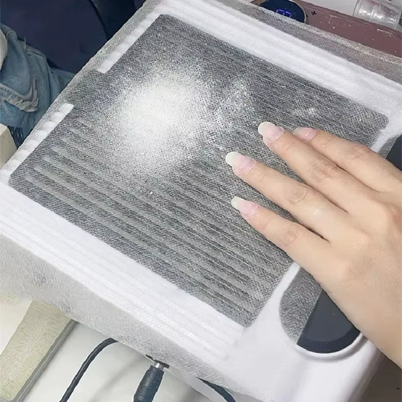 Filtre en papier pour aspirateur d'ongles, 100 pièces, collecteur rose/blanc/bleu, remplacement du f