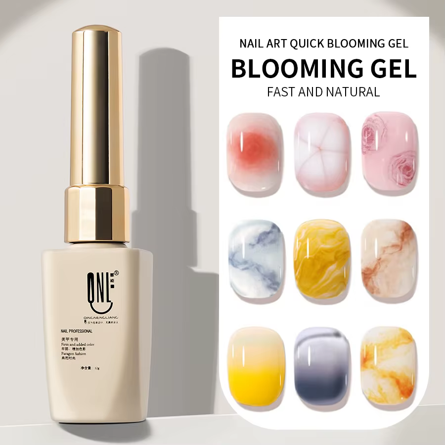 RS NAIL 12ml vernis Gel fleuri clair tremper UV LED Transparent fleur dégradé Gel Nail Art Semi Perm