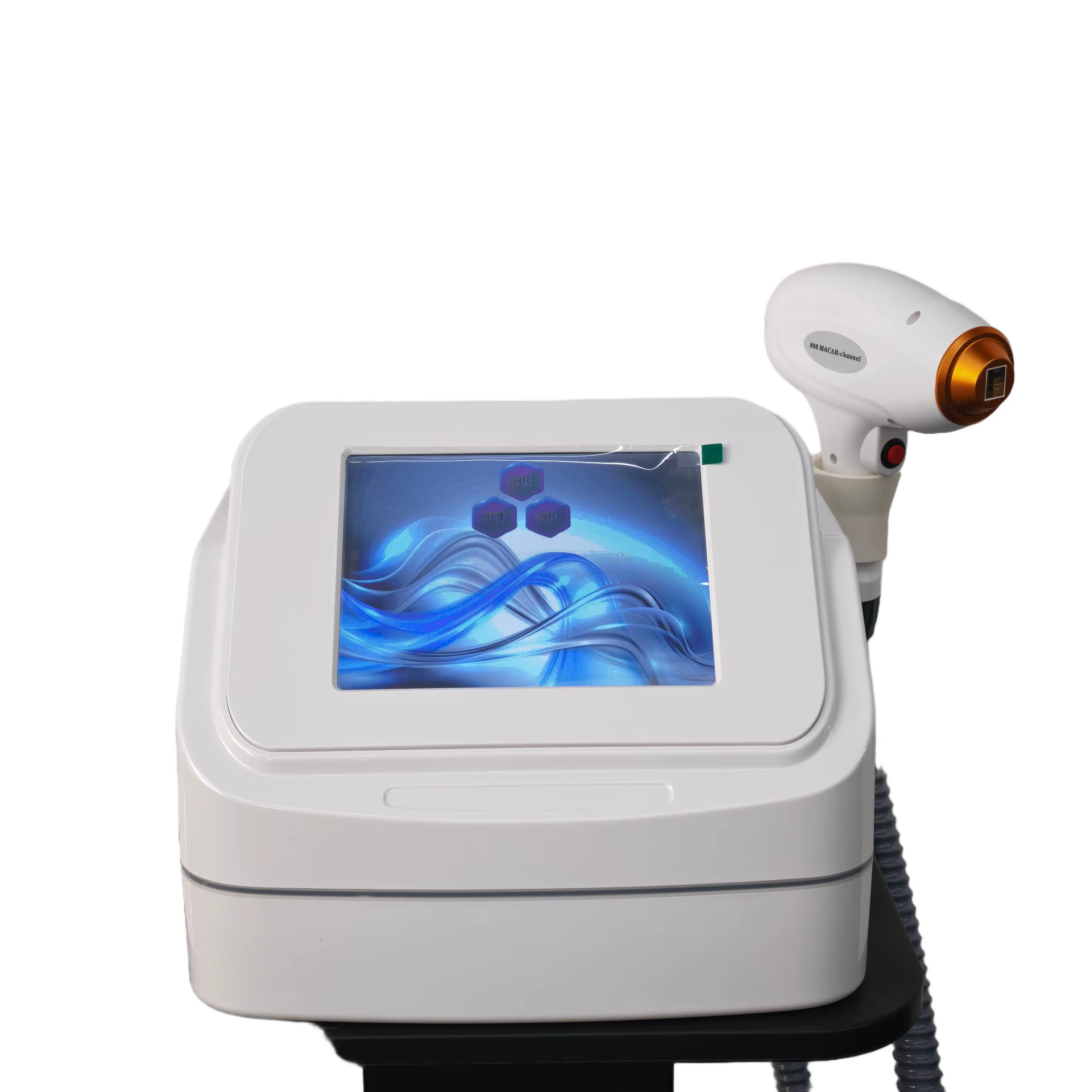 Appareil d'épilation au laser à diode portable 808 nm, refroidissement Ice Platinum, triple longueur