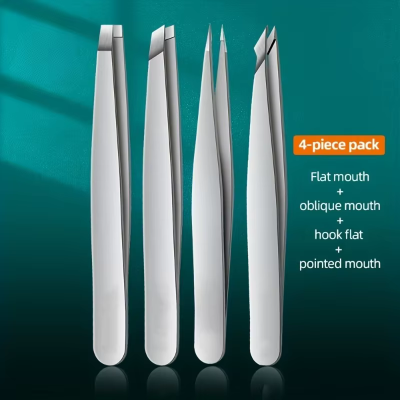 Ouriner – ensemble de pincettes à sourcils en acier inoxydable, ensemble d'outils de beauté professi
