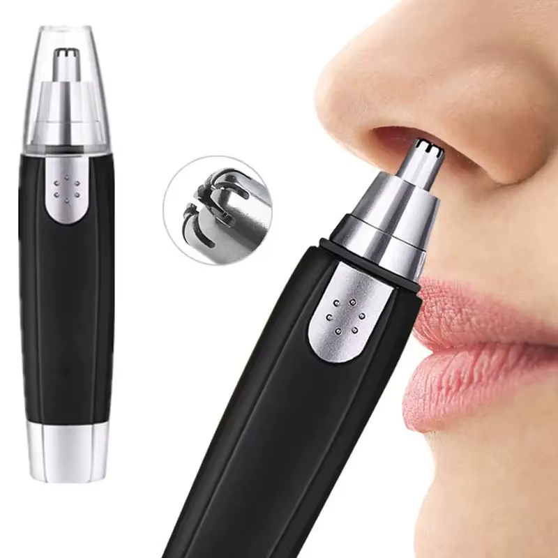 Tondeuse électrique indolore pour le nez et les oreilles, lame lavable Portable, épilateur pour sour
