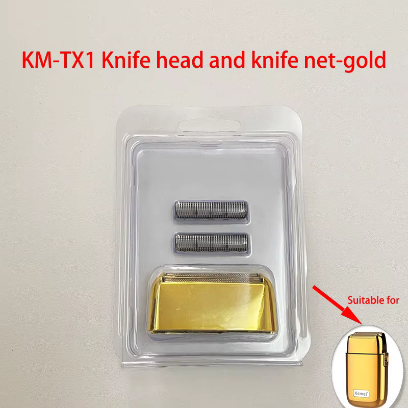 Kemei lames de rechange originales pour KM-TX1/2024/3209/3382 tête de couteau de rasoir et filet de 