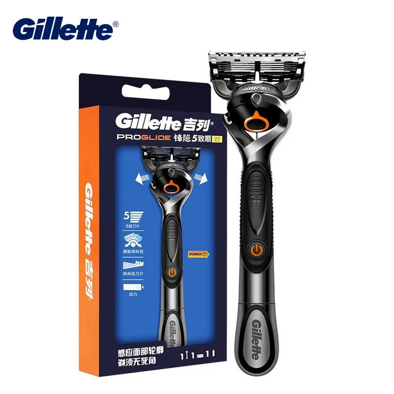 Gillette ProGlide Power rasoir hommes visage barbe rasage Flexball poignée Microcomb rasoir électriq