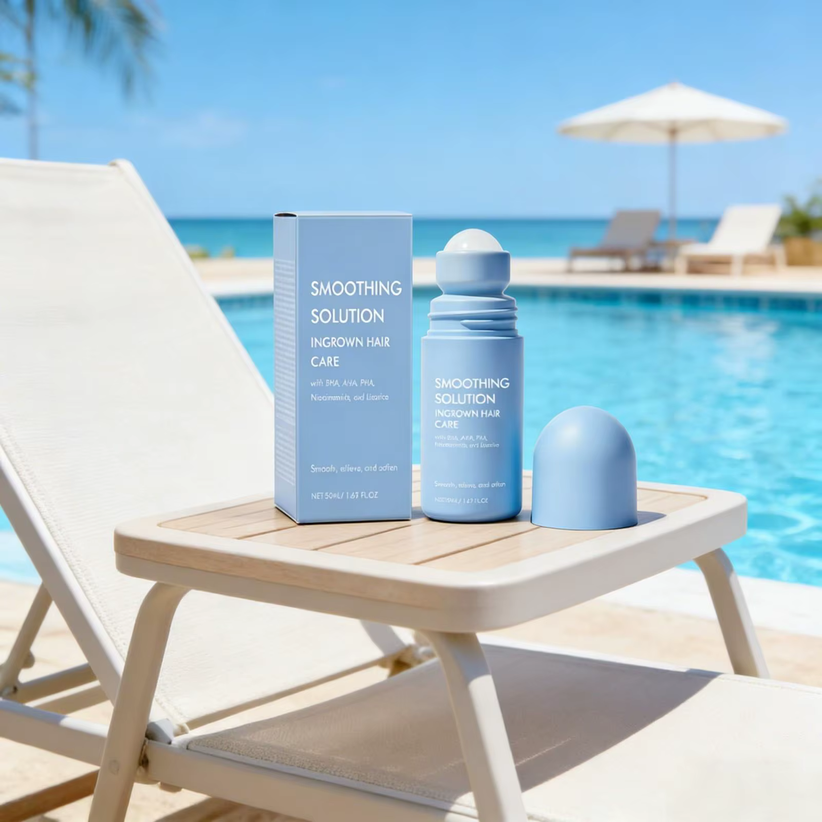 Sérum après épilation roll-on, traitement des poils incarnés, apaisant pour la peau, réduit les roug