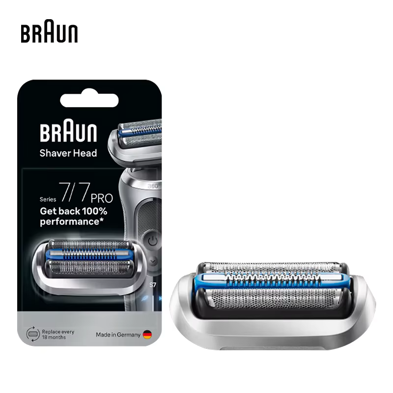 Rasoir électrique Braun S7 Pro+ avec lames flottantes, charge rapide, écran LED, rasoir électrique 7