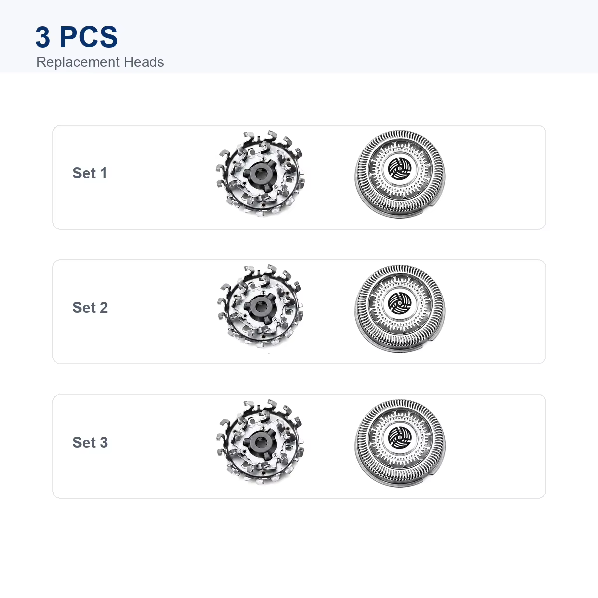 Têtes de rasoir de rechange SH90 compatibles avec les rasoirs électriques Philips Norelco séries 900