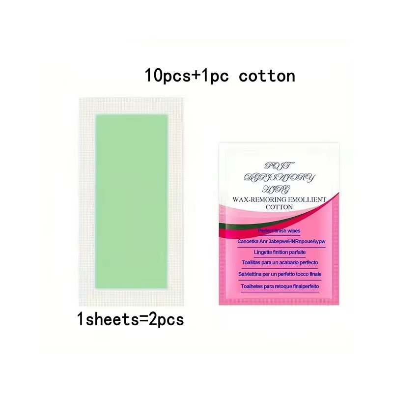 10/20/30/50/100 pièces bandes de cire épilatoire épilation cire papier bandes de cire froide papier 