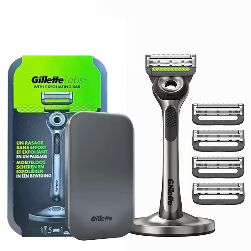 Rasoir Gillette A51511JG, lame de rasage exfoliante à 5 points, tondeuse de précision flexible, cade
