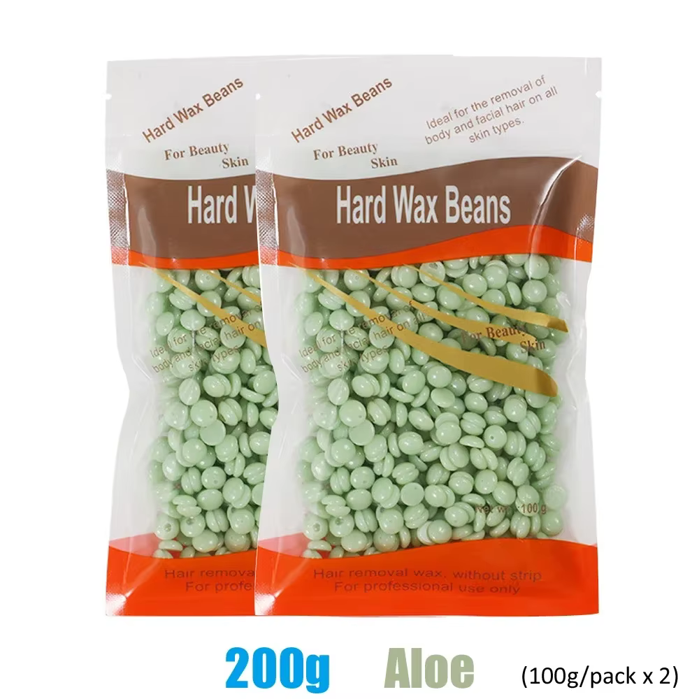 500g/200g/50g haricots de cire dure pour épilation corps perle brésilienne européenne pour chauffe-c