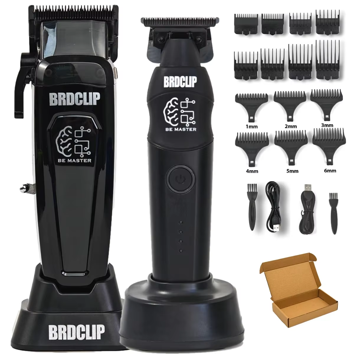 Tondeuse à cheveux électrique professionnelle BRD 106 617 609, lame DLC avec base, 7500RPM 7000RPM,