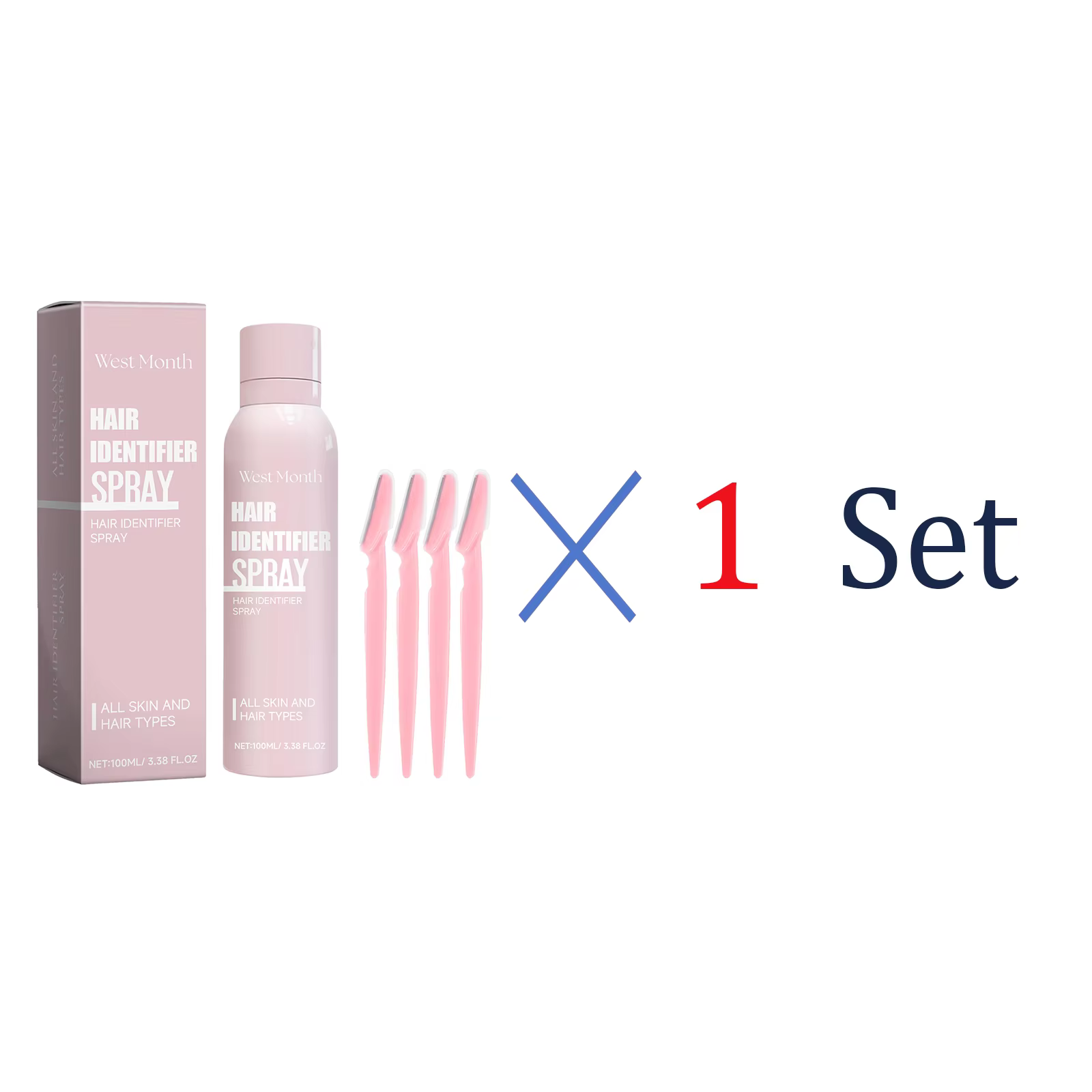 Spray dépilatoire permanent et doux 100 ml pour zones intimes et corps, inhibiteur de repousse des p