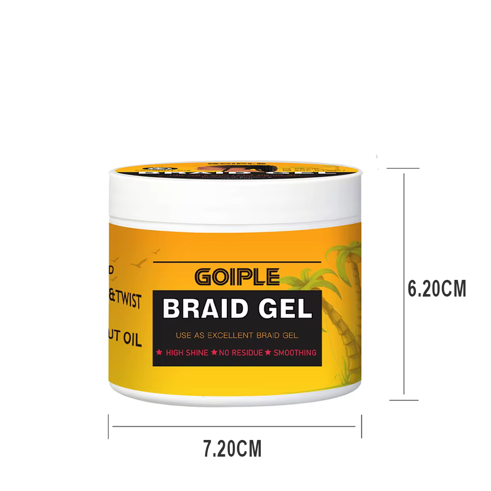 Crème de cire pour cheveux, contrôle des bords, tenue extrême, Gel de tressage, Tames, bords de fris