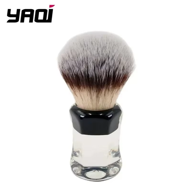 Nouveauté 2026 ! YAQI Robin Brosse à raser pour homme à poils synthétiques et manche transparent