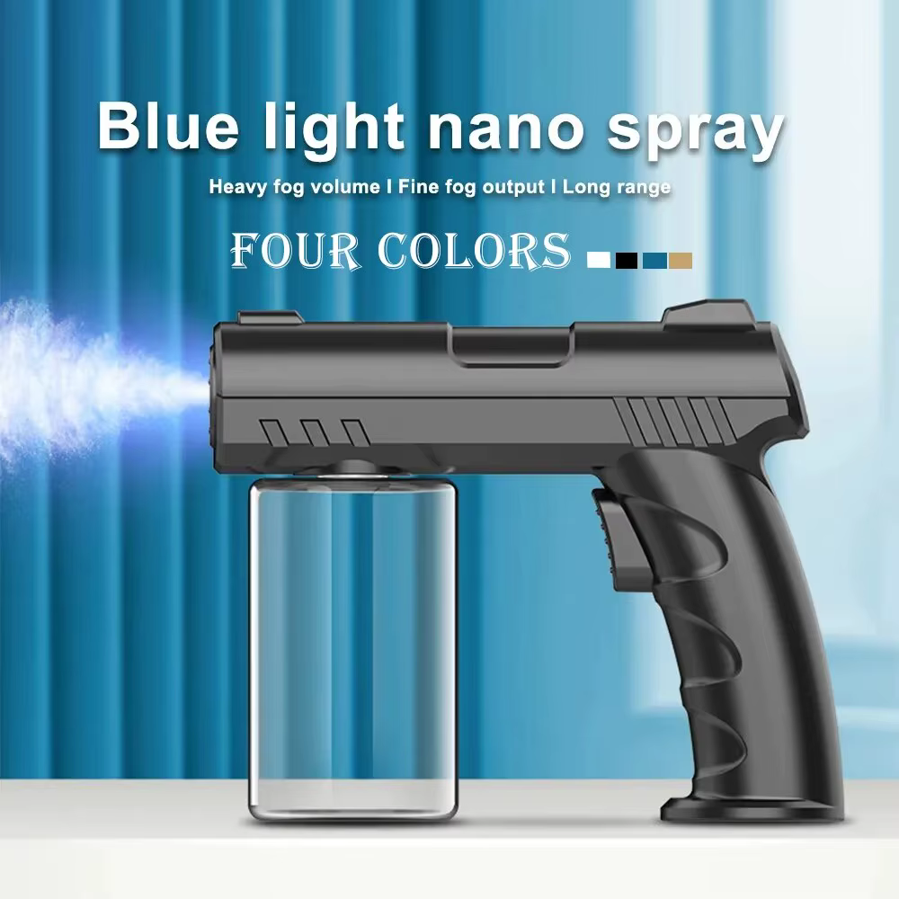 Bouteille de pulvérisation de barbier de 280ml, USB, Nano lumière bleue, vaporisateur de vapeur, bou