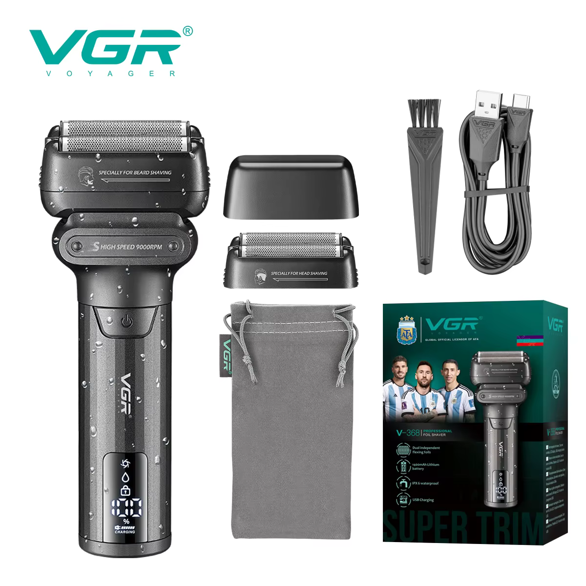 VGR rasoir electrique hommes Rasoir visage Amélioré Professionnel 0 mm Rasoir à grille Rasoir Promot