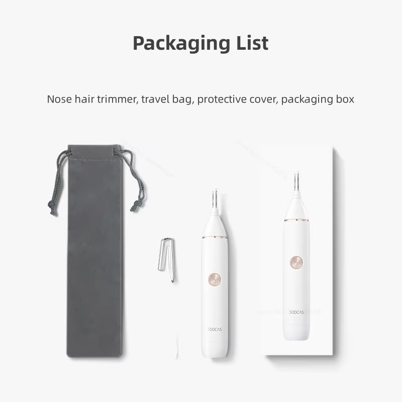 SOOCAS N1 nez tondeuse multifonctionnelle garniture sourcils favoris cheveux oreilles cheveux Portab