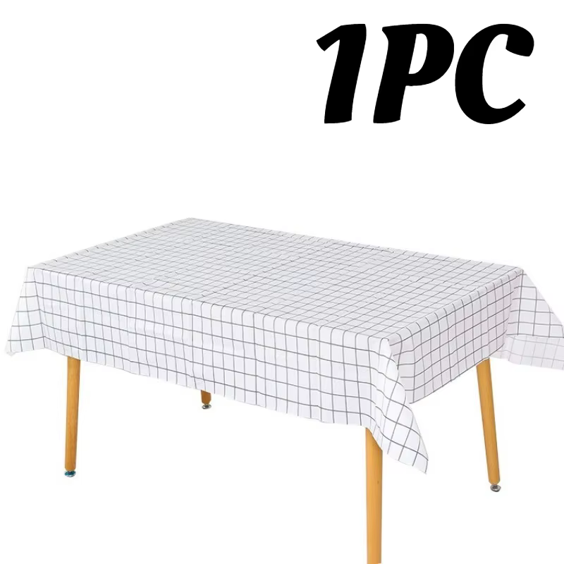 Nappe jetable à carreaux, résistante à l'huile et à la saleté, pour cuisine, fête à domicile, salle 