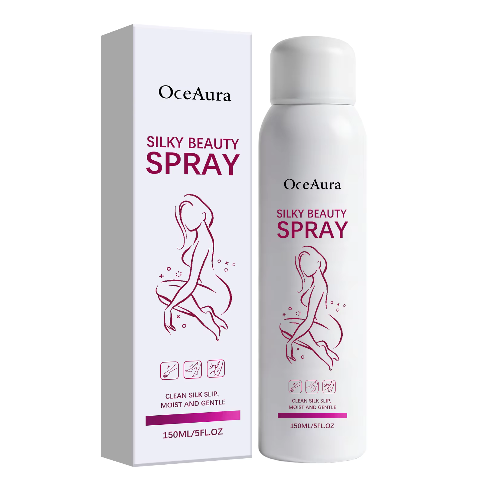 Spray dépilatoire OCEAURA pour le corps, apaisant, adoucit les racines des poils, inhibiteur de croi