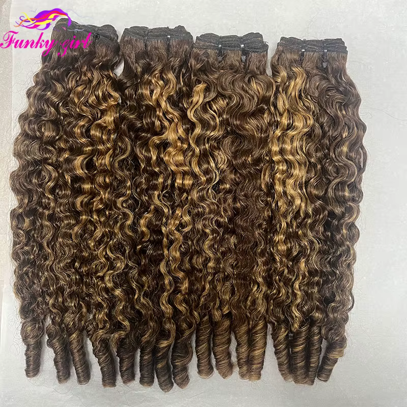 Lots de mèches bouclées 12A, mèches bouclées birmanes 100% cheveux humains, boucles Pixie, lots de c
