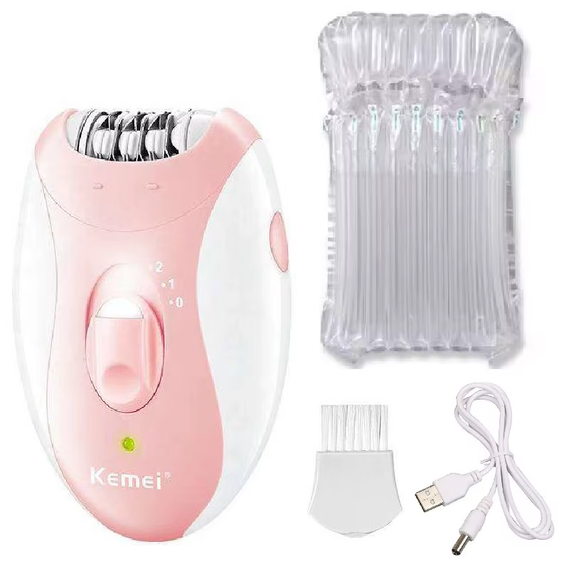 Kemei Rechargeable femmes épilateur électrique visage corps épilateur Bikini tondeuse rotatif femme 