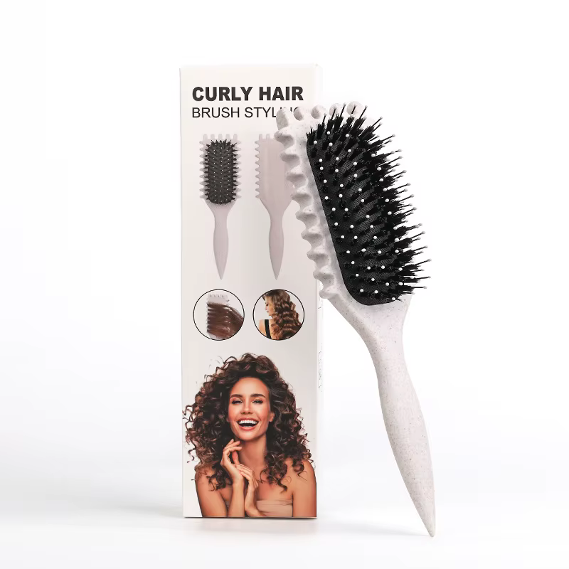 Brosse coiffante pour cheveux bouclés Salon Bursh : Boucles définies sur cheveux mouillés - Brosse d