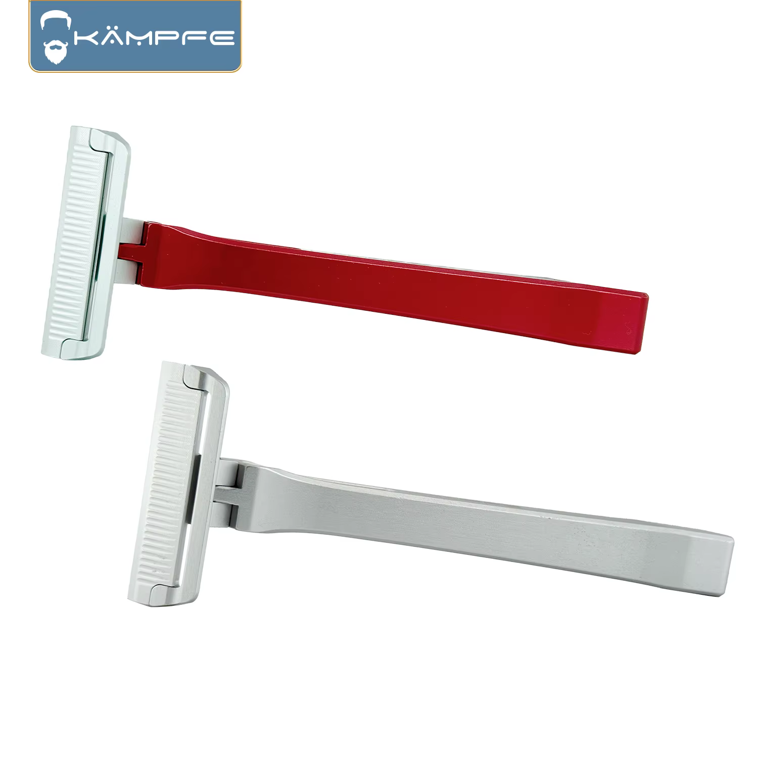Machine à raser manuelle de sécurité KAMPFE CNC, en aluminium, à lame simple, pour hommes, avec 5 la