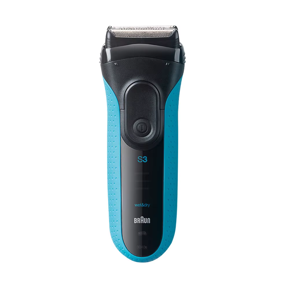 Rasoir électrique Braun S3 3040S pour homme, rasoir à lames oscillantes, 3 têtes flottantes, recharg