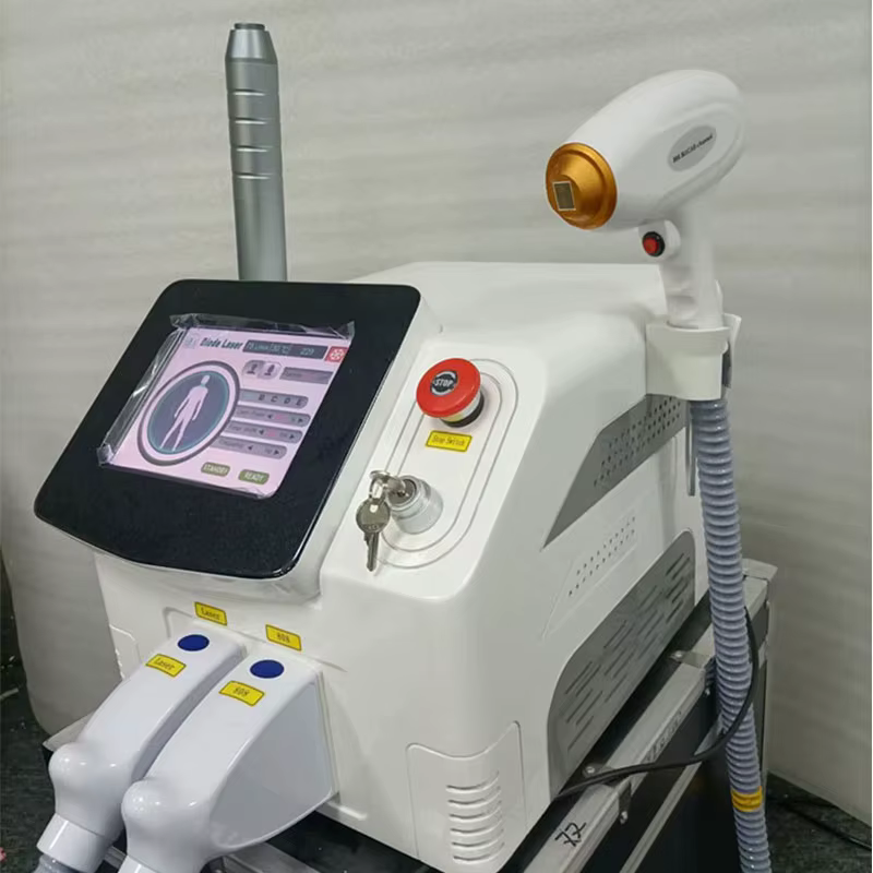 Machine d'épilation professionnelle 2 en 1, Qswitch ND YAG 1064NM, éliminateur de tatouages, 3 ondas