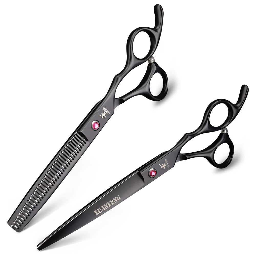 Ciseaux de coupe de coiffeur en acier 6cr13, ciseaux à effiler, ciseaux à cheveux pour animaux de co