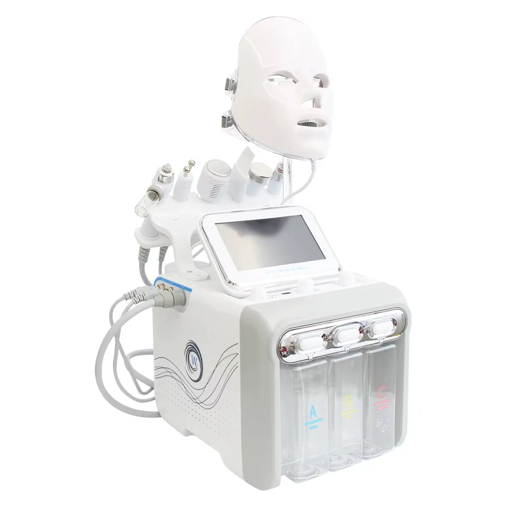 Appareil d'hydrodermabrasion 7 en 1, nettoie en profondeur la peau, hydrate, lifte et rajeunit, jet