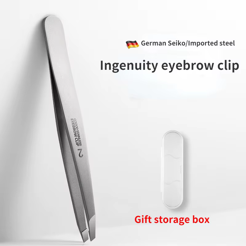 Pince à sourcils inclinée en acier inoxydable, outils de maquillage pour épilation, Extension de cil
