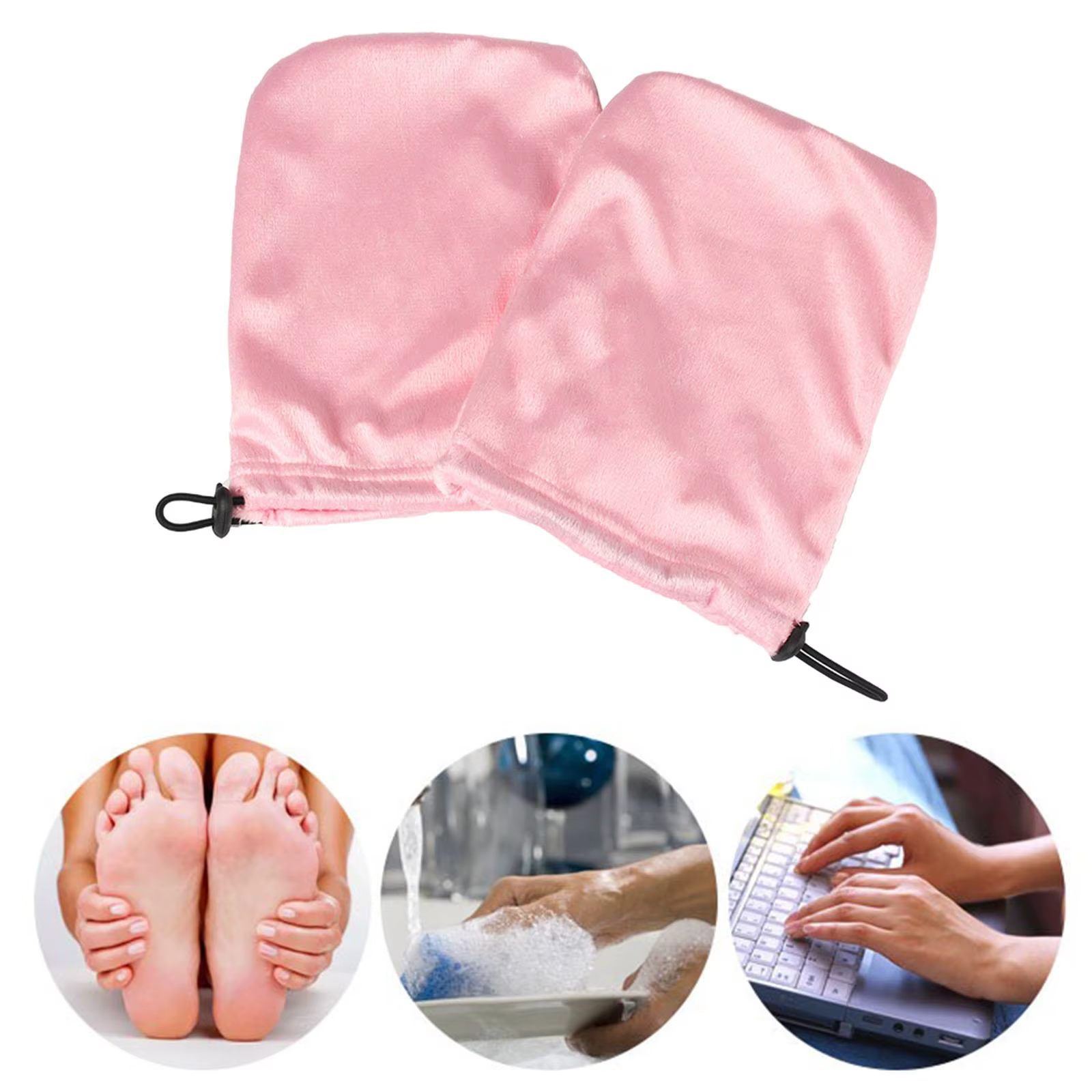 Mitaines en cire de paraffine pour les mains et les pieds, 2 pièces, pour garder au chaud, traitemen