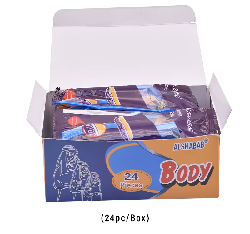 24 pièces/boîte rasoir jetable pour femmes rasoir manuel hygiénique emballé individuellement 1 lame 