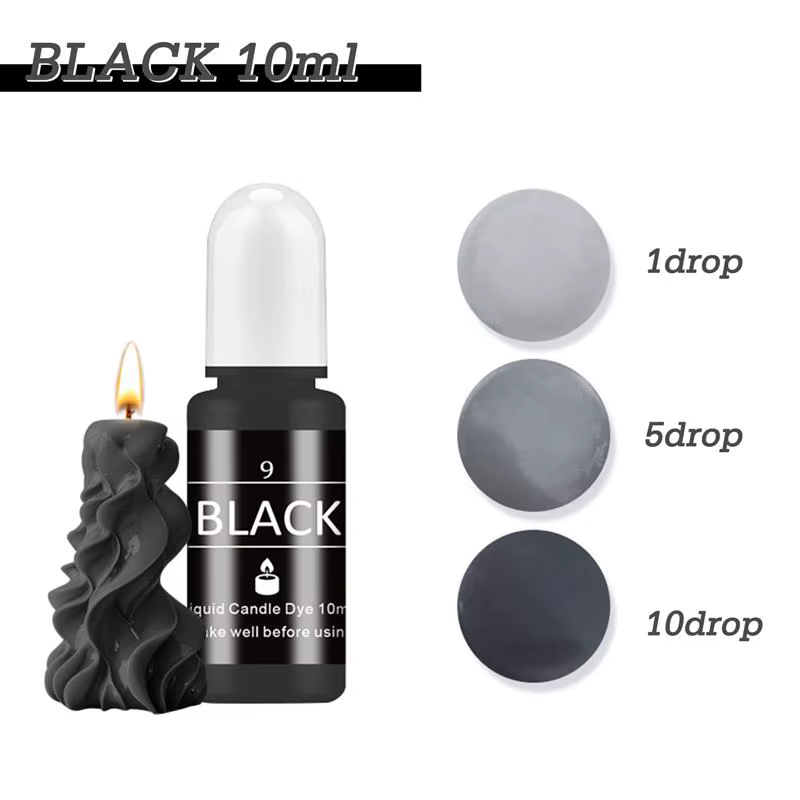 10 ml/bouteille bougie cire Pigments Non toxique bougie cire de soja Pigment liquide colorant cire d