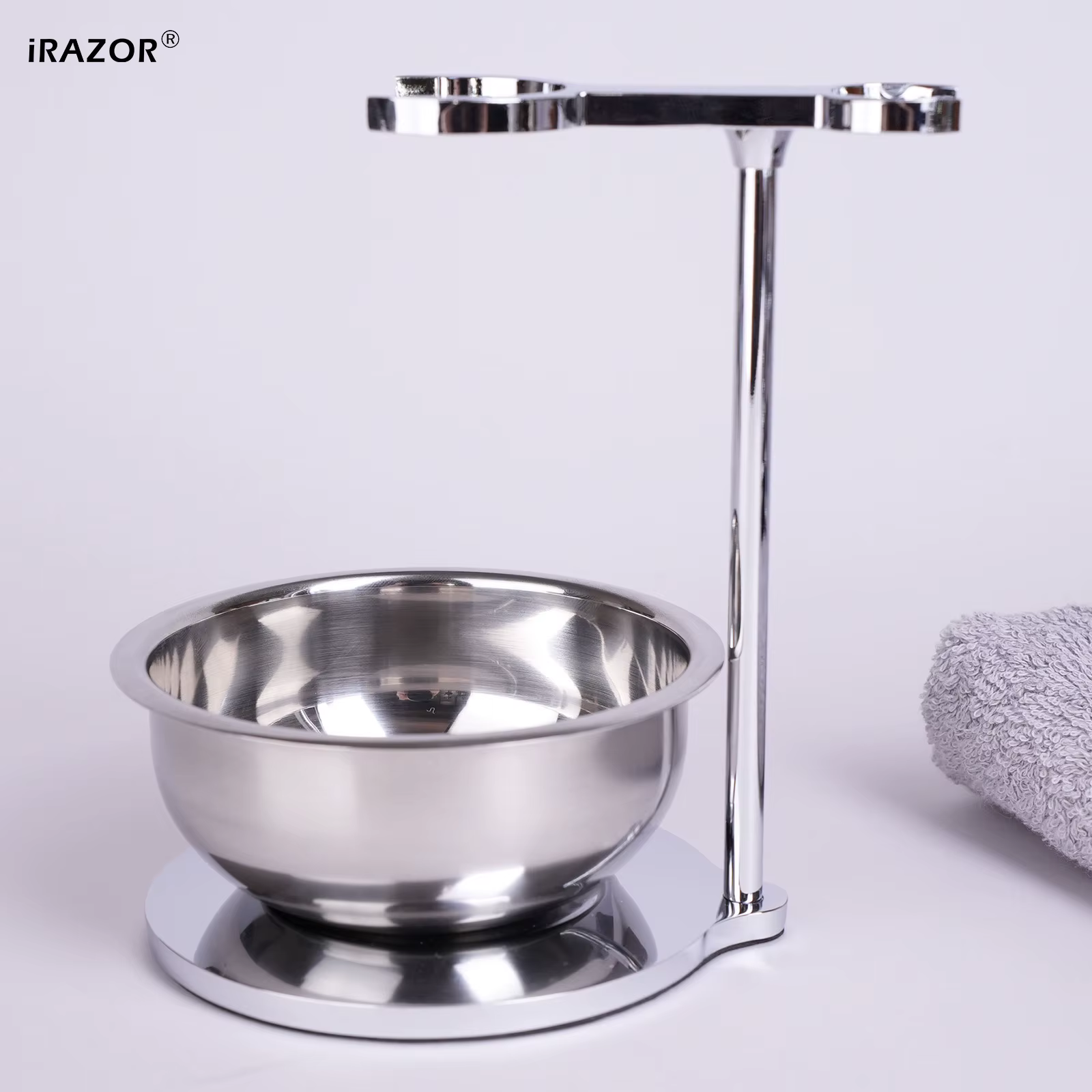 IRAZOR – ensemble de rasage professionnel 3 en 1 pour barbe, avec bol de brosse à raser, 3 couches M