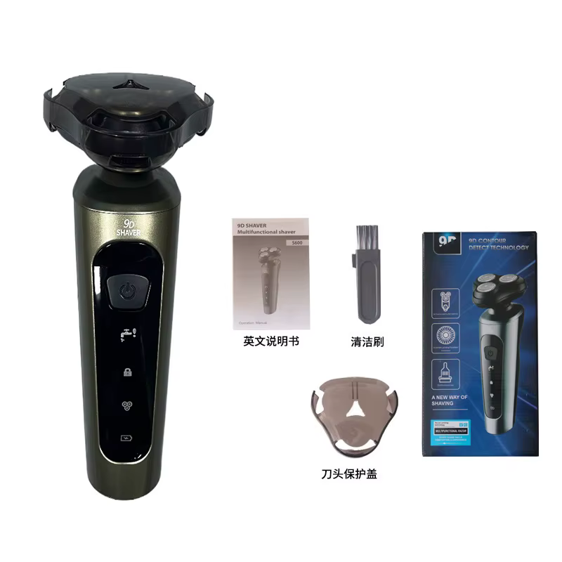 Rasoirs électriques étanches pour hommes, tondeuse électrique, support de rasoir, utilisation à sec,