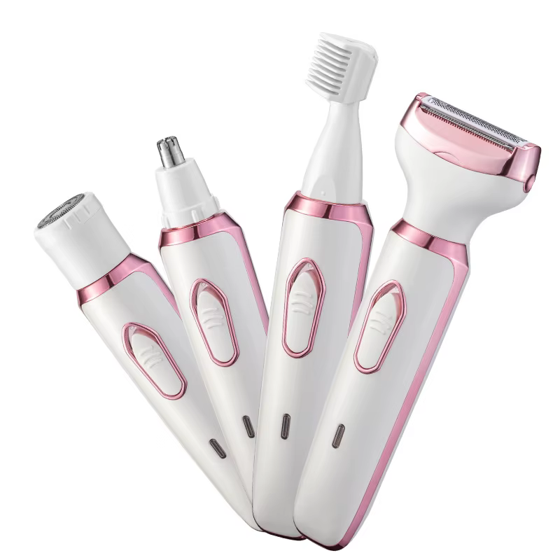 Rasoir électrique 4 en 1 pour femmes, épilation du corps, épilateur indolore, sans fil, cadeaux pour