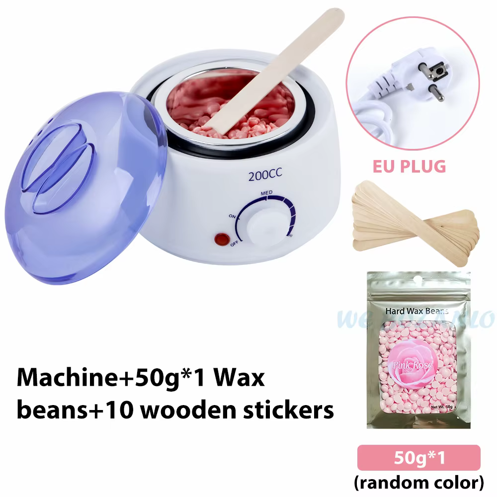 Chauffe-cire 200cc, Machine d'épilation pour les pieds et les mains, SPA, Pot de paraffine + haricot