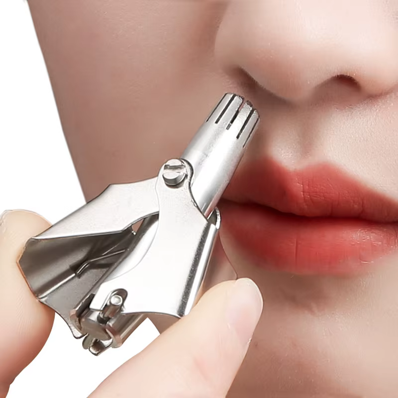 Tondeuse à poils de nez pour hommes et femmes, silencieuse, lavable, manuelle, триммер для носа Apar