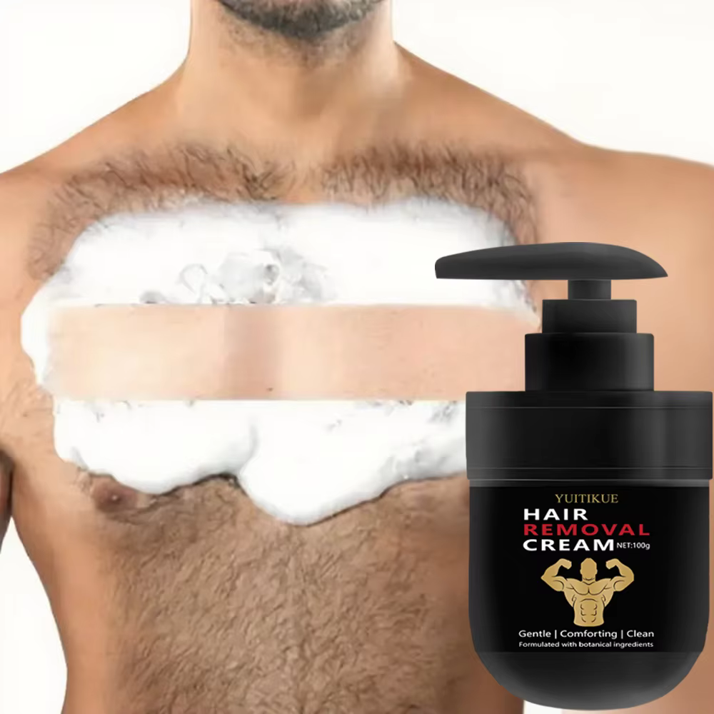 YUITIKUE Crème dépilatoire pour hommes 100g - Choix des messieurs, tout le corps utilisable, formule