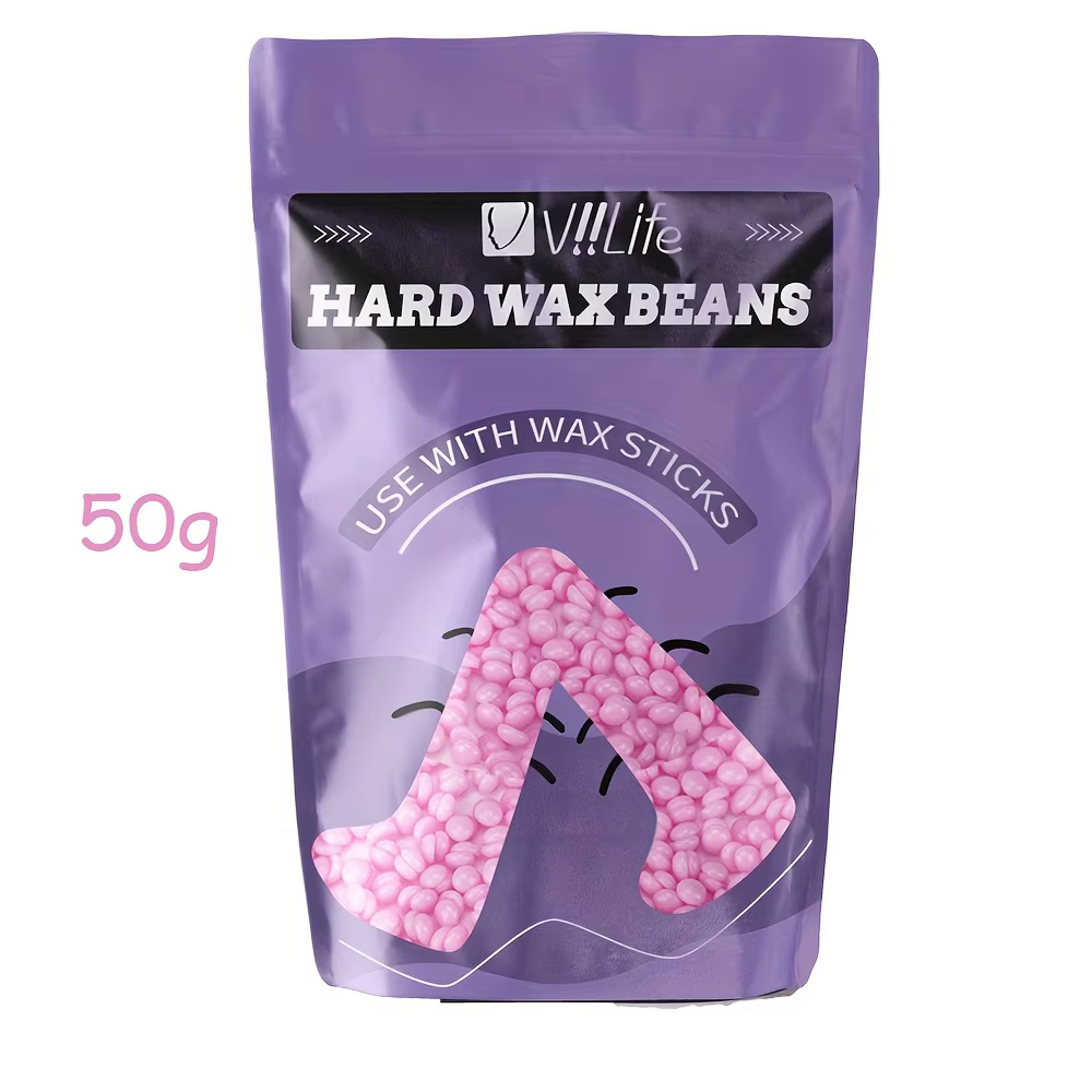 Kit d'épilation indolore en haricots de cire dure, 50g/100g, pour tous les Types de peau, pour le co