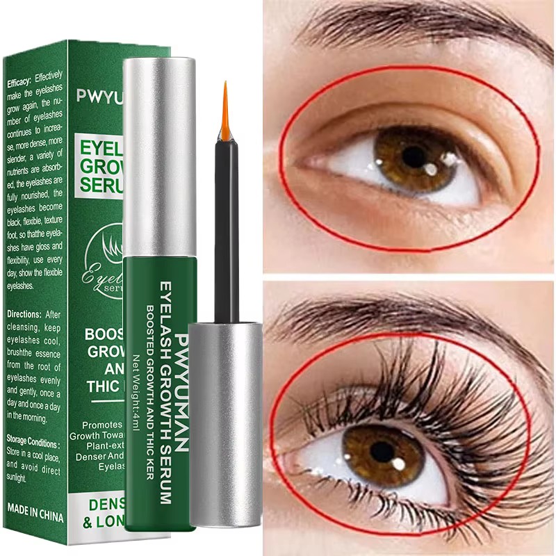 Sérum de croissance rapide des cils, rehausseur de cils naturel, plus long, plus épais, traitement d