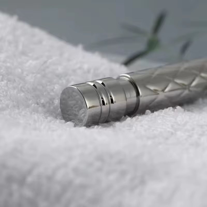 Manche de rasoir YAQI Harlequin en acier inoxydable 303 poli pour hommes