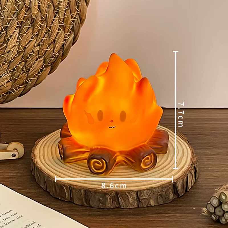 Veilleuse de feu de joie, bougie électronique, lumière d'ambiance décorative, ornement cadeau pour e